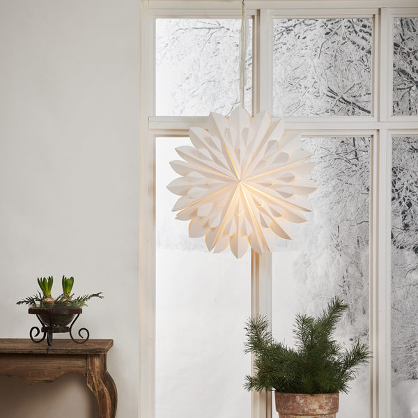 Clipp pappastjarna - hvít