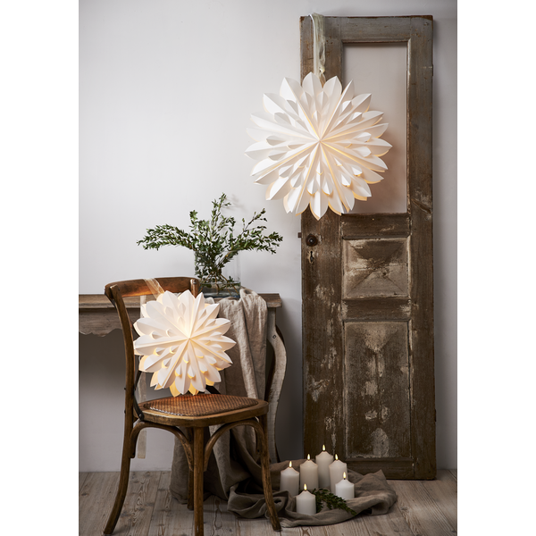 Clipp pappastjarna - hvít