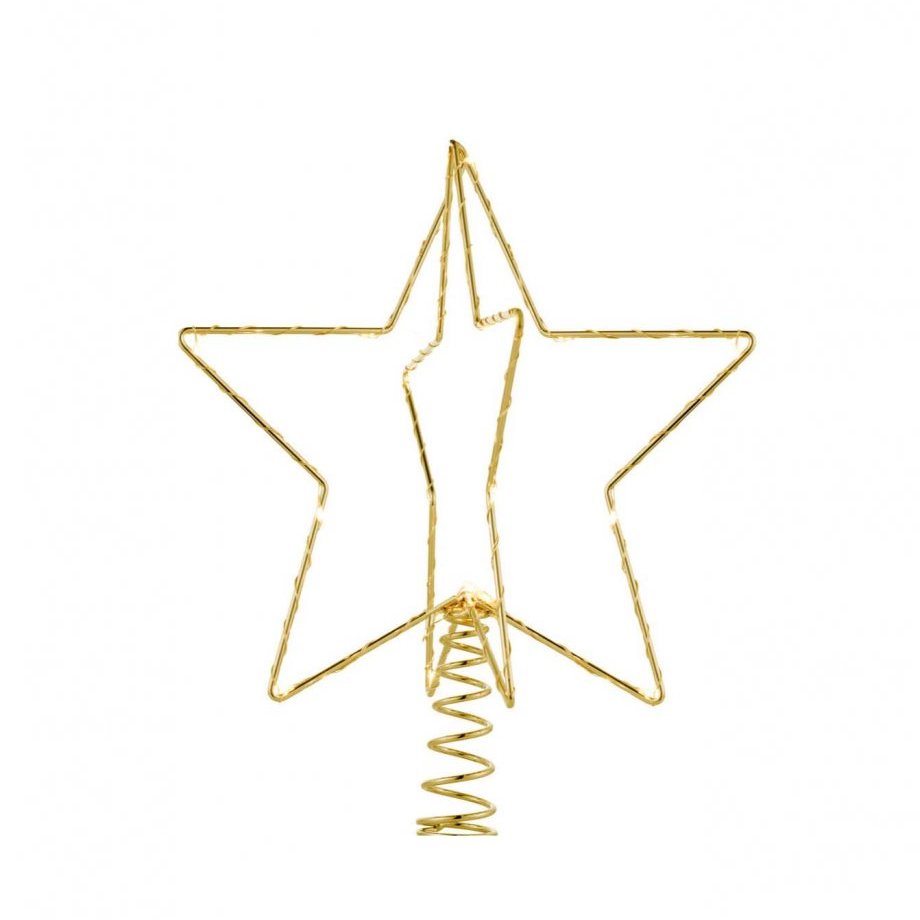 Christina jólatréstoppur - gylltur