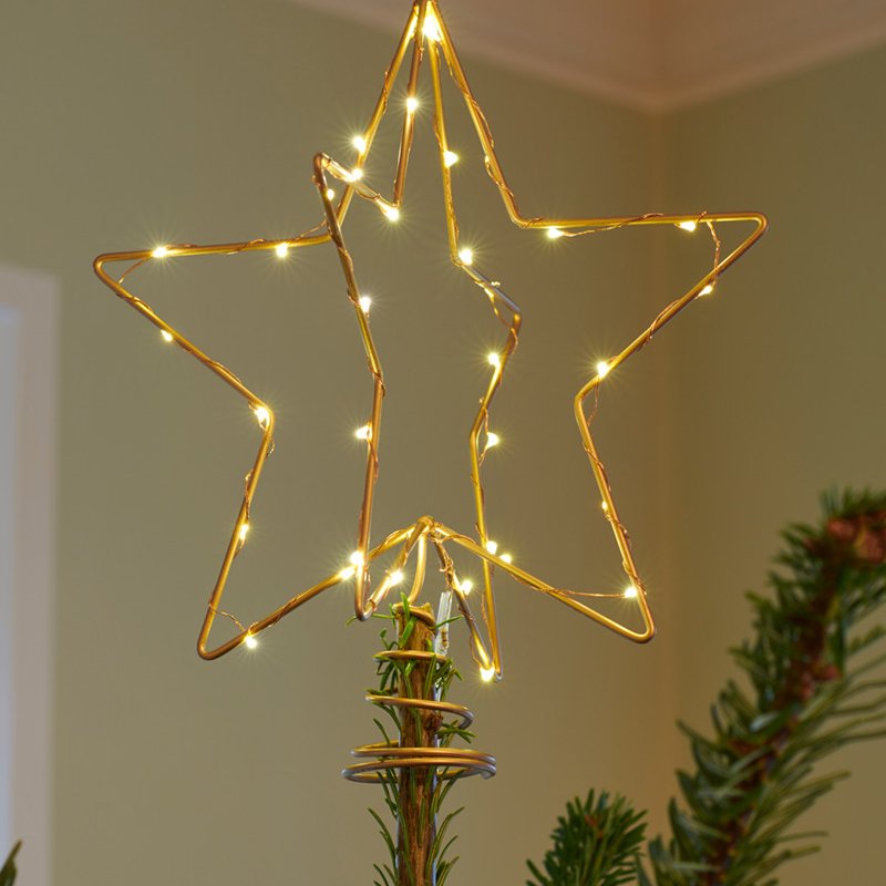 Christina jólatréstoppur - gylltur