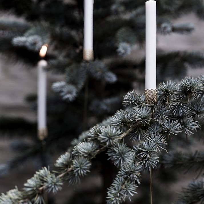 Ítölsk kirkjukerti frá Kunst 13 cm, 12 stk - hvít