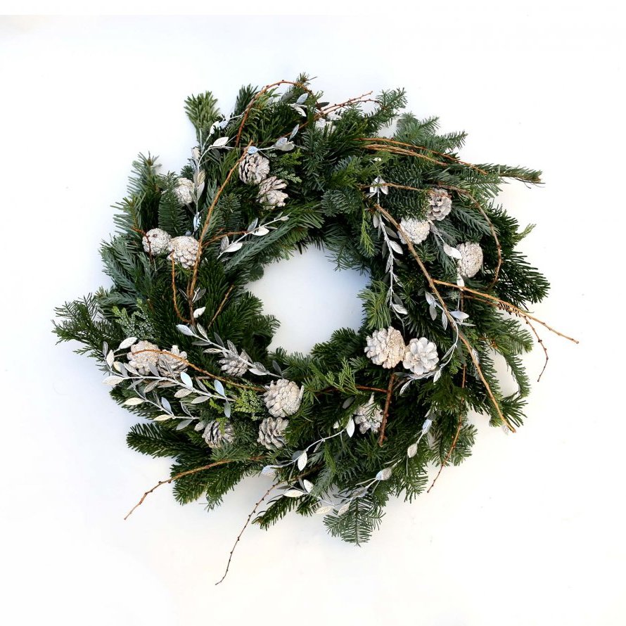 Grenikrans með silfri