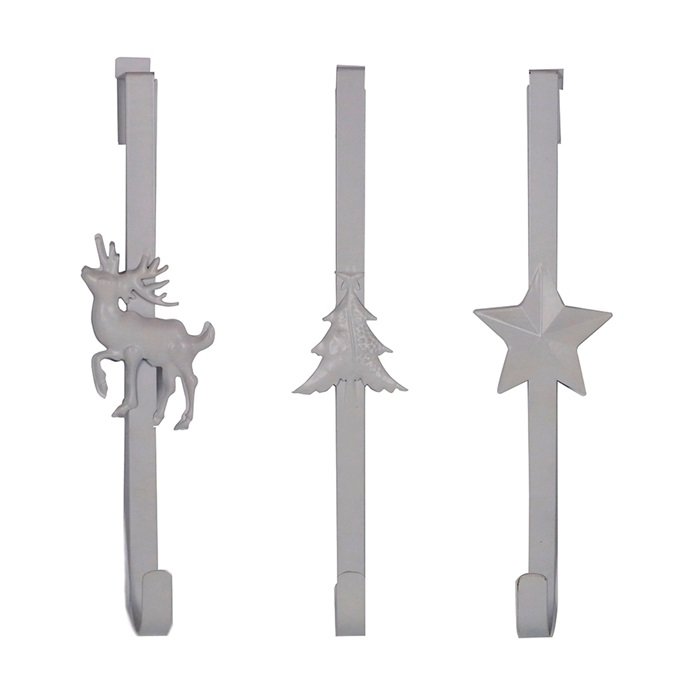 Hengi fyrir hurðakransa - hvítt