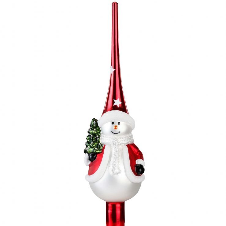 Trjátoppur snjókarl - rauður