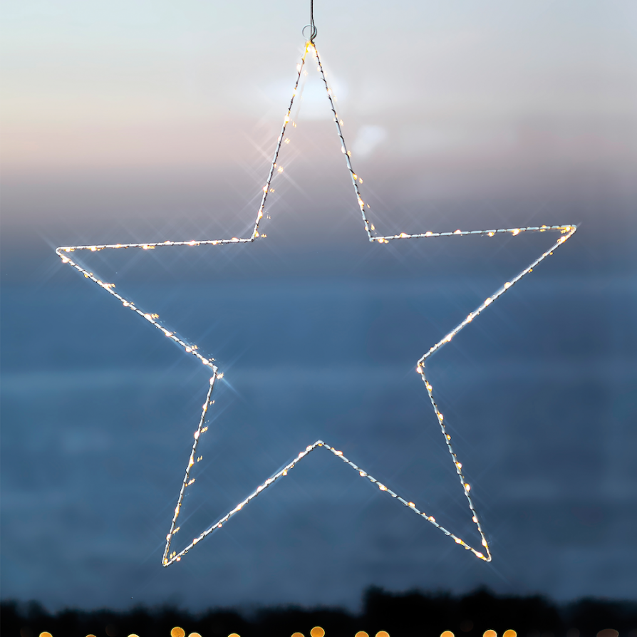 Liva stjarna 80 ljósa - hvítt