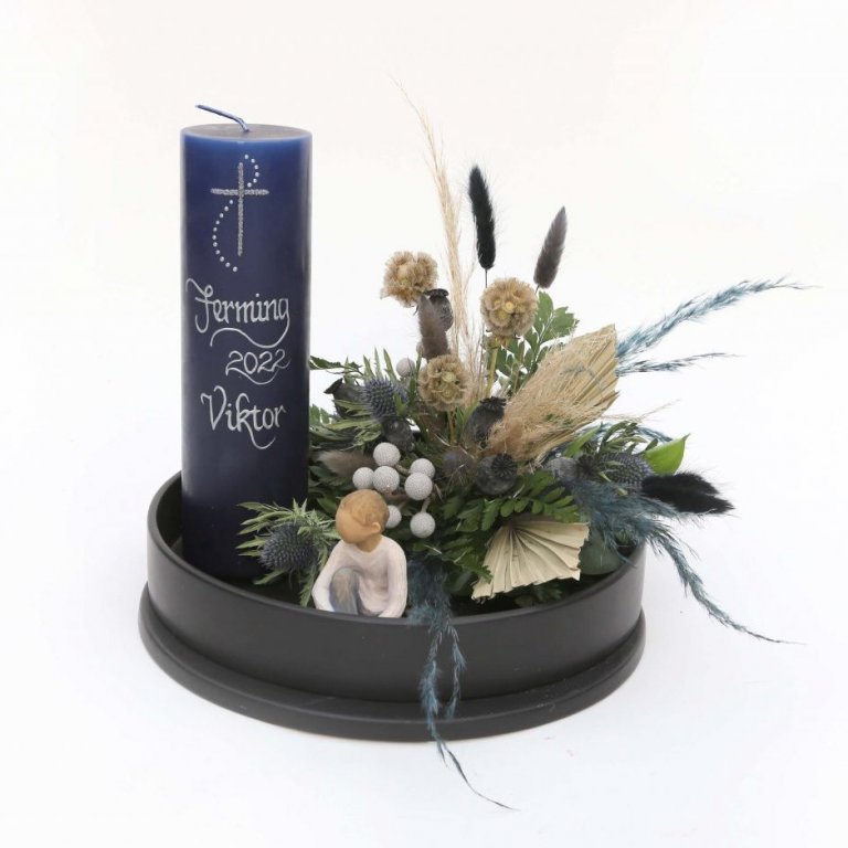 Blátóna þurrskreyting