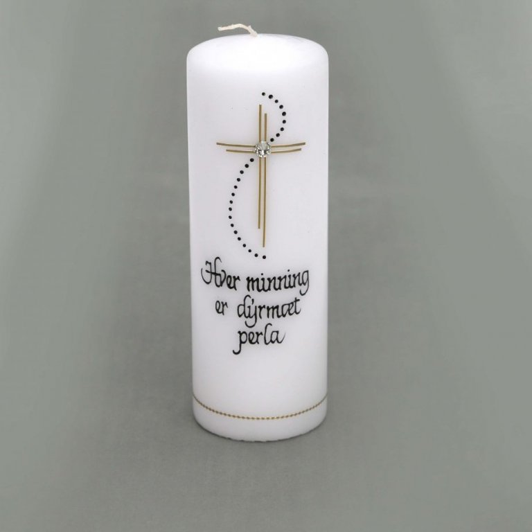 Samúðarkerti - Hver minning er dýrmæt perla