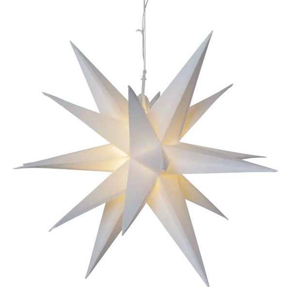 Alice 3D stjarna - hvít, batterí