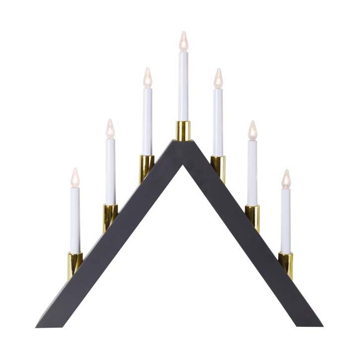 Halla aðventuljós, 7 ljós - grátt