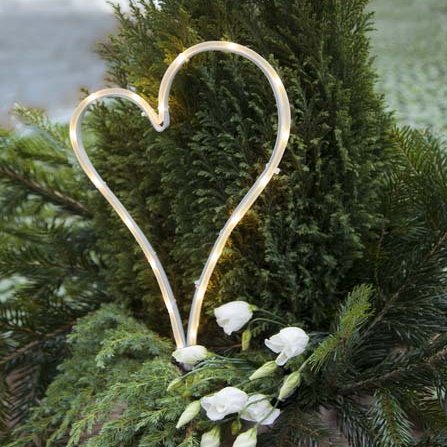 Ljósa hjarta hvítt, hvít ljós - úti