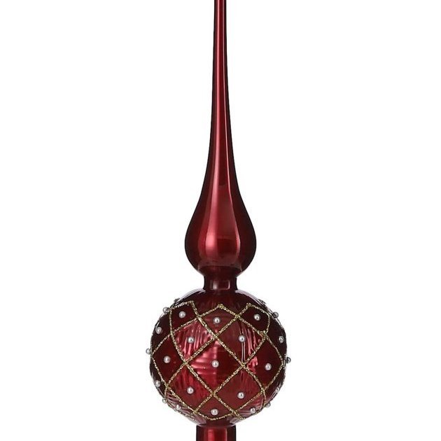 Jólatréstoppur 31 cm - fjólublár