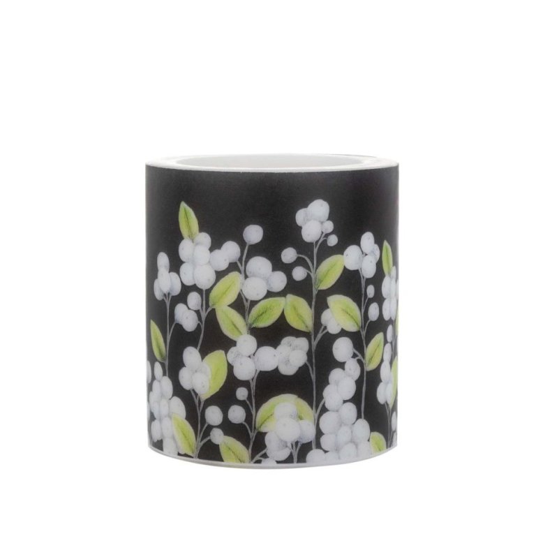 Hekla kerti Snjóber - svört