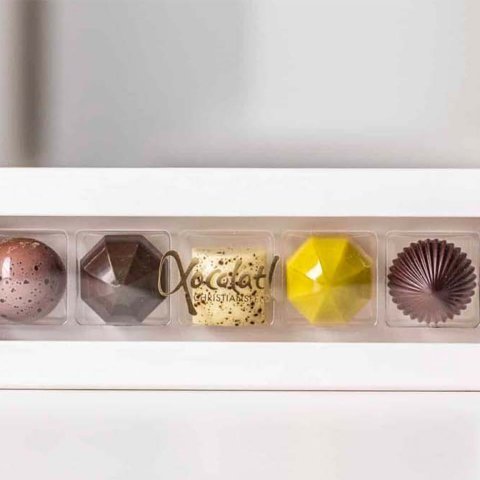 Premier askja með 5 súkkulaðimolum