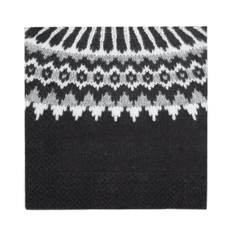Hekla servíettur Lopi - svartur