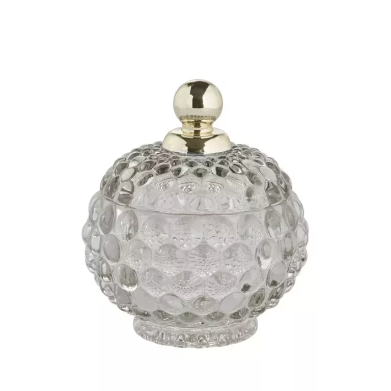 Miya krukka 11 cm - grá/gyllt