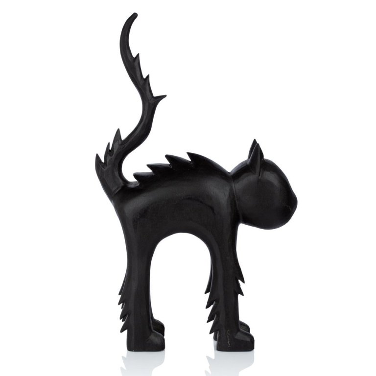 Jólaköttur 47 cm - svartur