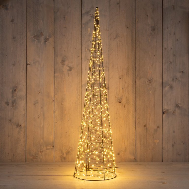 Keila 600 ljósa svört, hvít ljós - úti