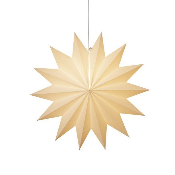 Star plain pappastjarna 14 arma - hvít