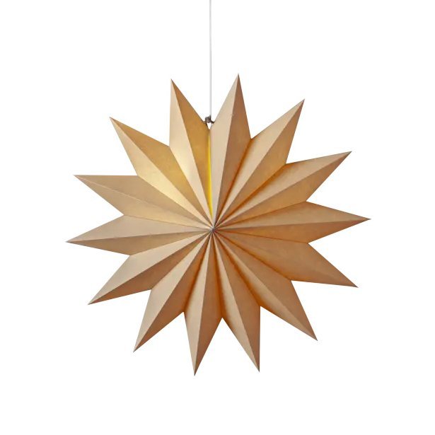 Star plain pappastjarna 14 arma - beige
