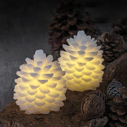 Clara vaxkönglar frá Sirius, 2 stk - batt