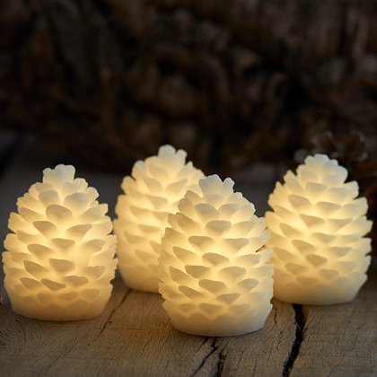 Clara vaxkönglar frá Sirius, 4 stk - batt