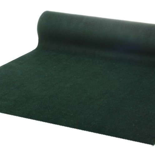 Dökkgrænn flauels renningur