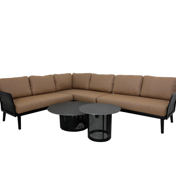 Damita hornsófi - brúnar sessur