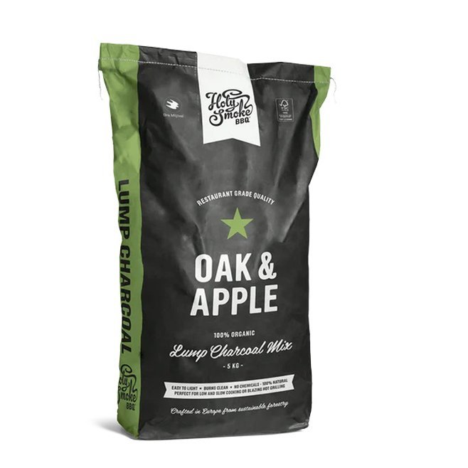 Oak & Apple viðarkol 5 kg