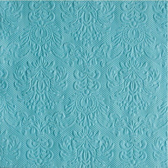 Grænbláar servíettur