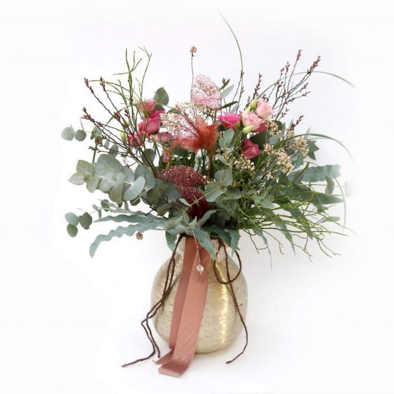 Fermingarvöndur - bleiktóna