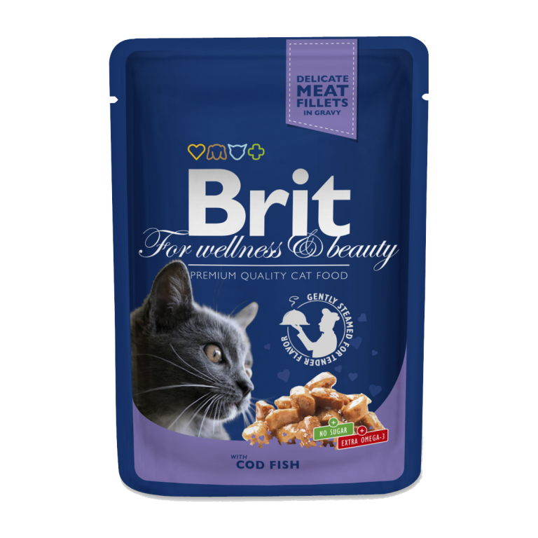 Brit Premium Cat Pouches with Cod Fish