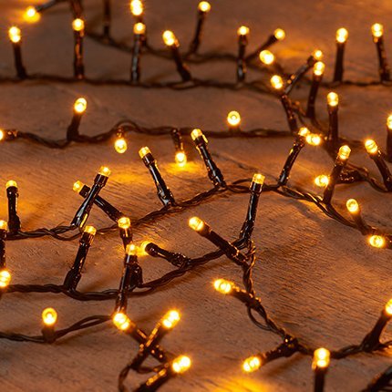 Ivy IvY (létt cluster) svört snúra - hlý ljós