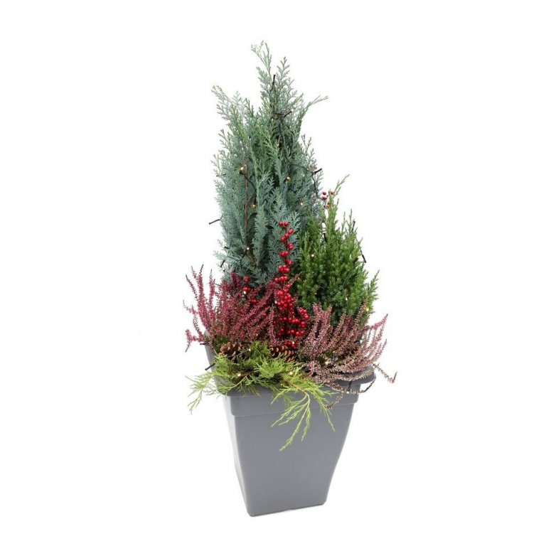 Útiskreyting með seríu