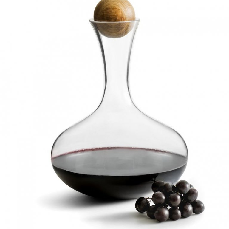 Sagaform karafla með eikarkúlu