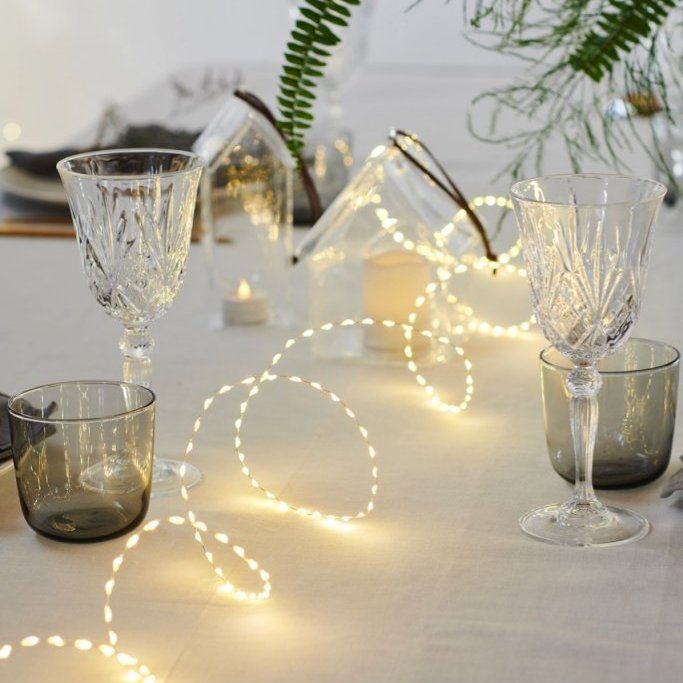 Kiki 155 ljósa lengja, silfur vír - hvítt ljós