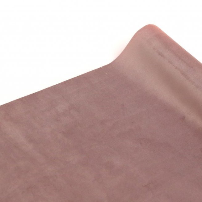 Fölbleikur flauels renningur