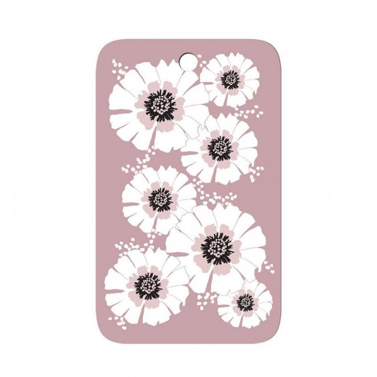 Vorhús skurðarbretti Villiblóm - bleikt
