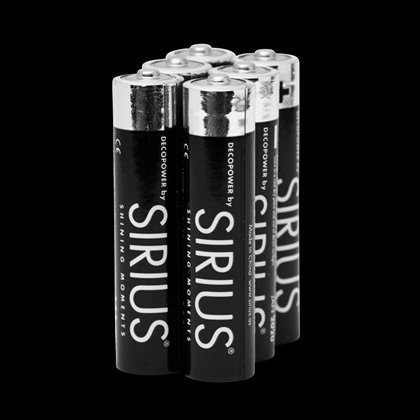 Sirius batterí AAA, 6 stk