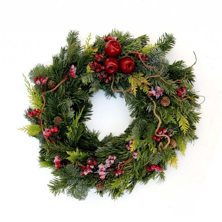 Grenikrans með eplum