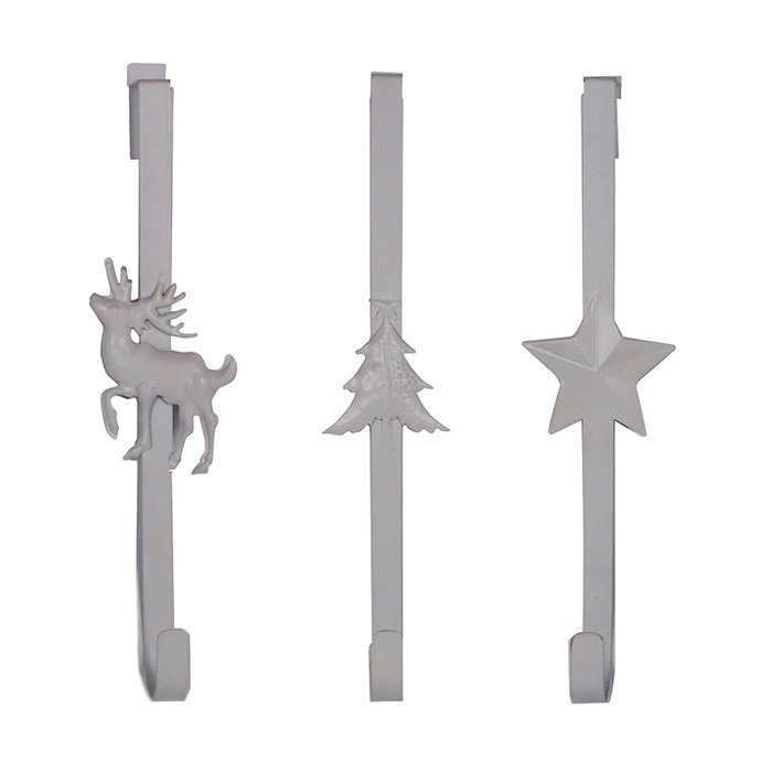 Hengi fyrir hurðakransa - hvítt