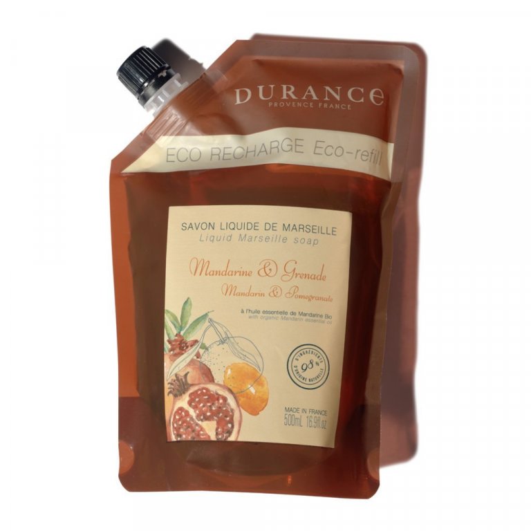 Fljótandi sápa - áfylling - mandarínur og granadepli