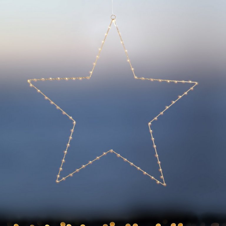 Liva stjarna 80 ljósa - gyllt